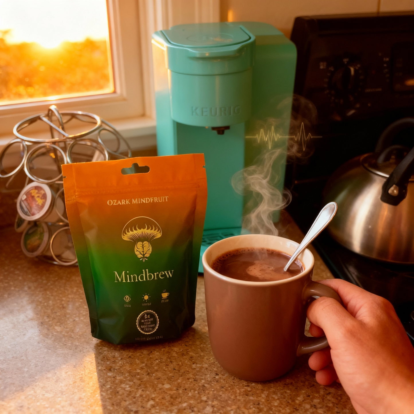 Mindbrew: Smooth Focus · Natural Energy