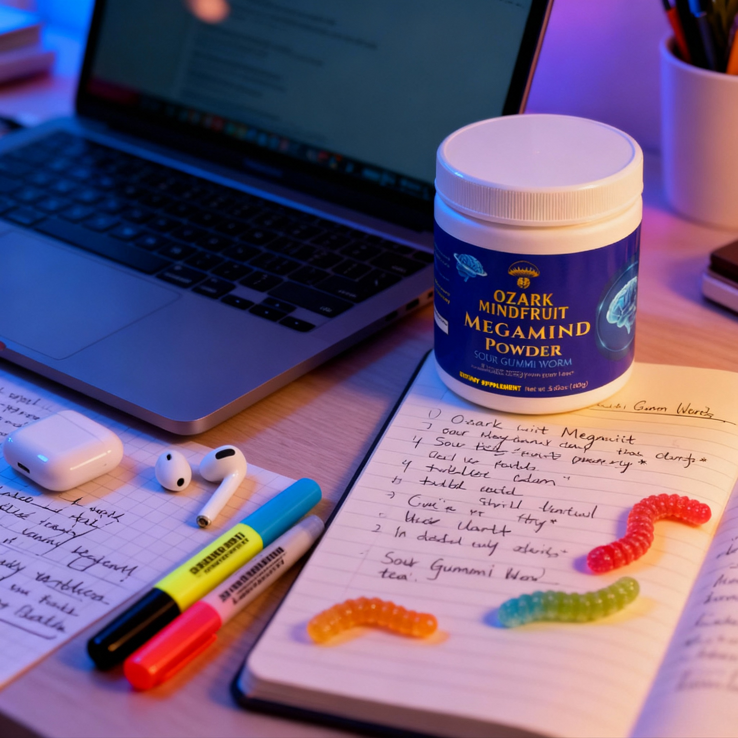 MegaMind Powder Bundle (Sour Gummi Worm)