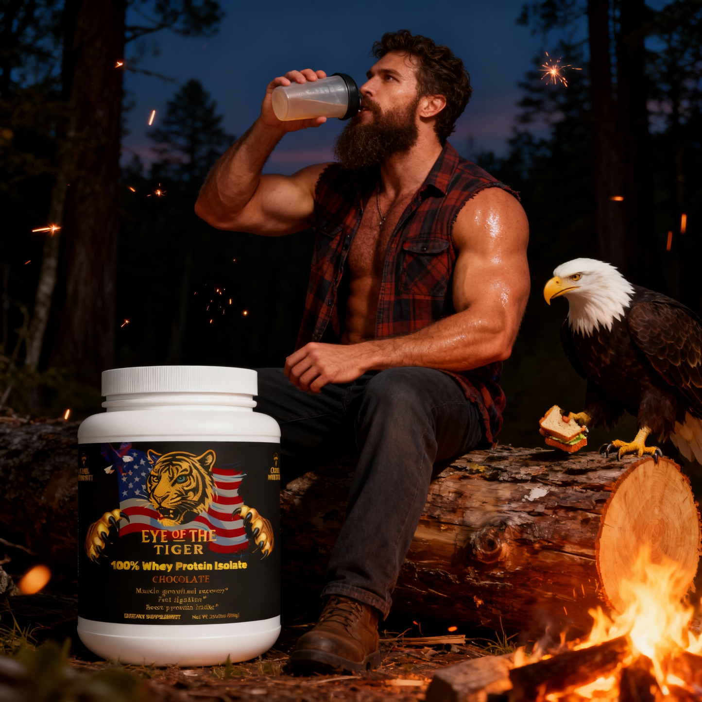 Eye Of The Tiger - 100% Whey Protien Isolate (Chocolate)