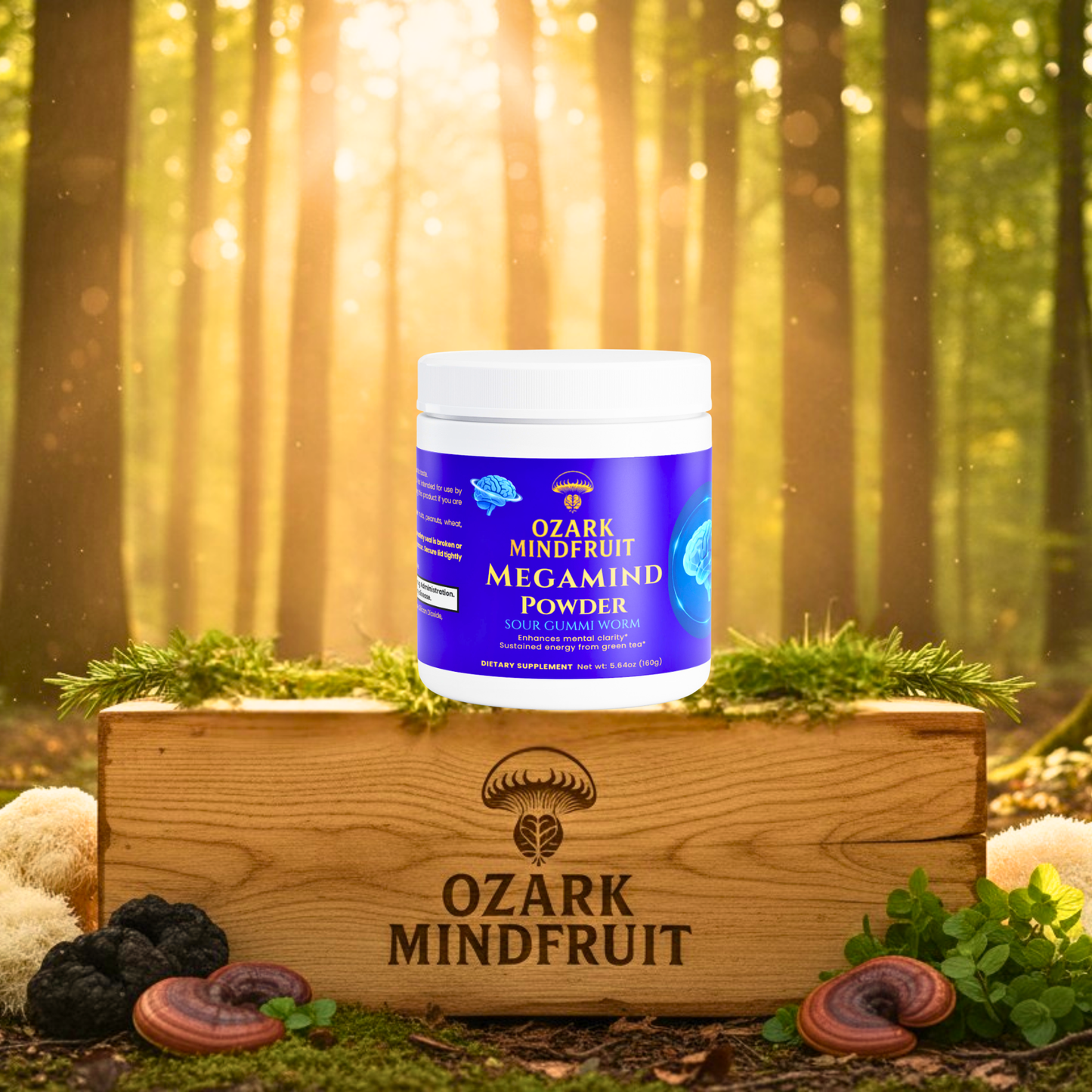 MegaMind Powder (Sour Gummi Worm)